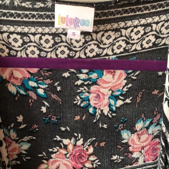 LuLaRoe Vintage Rose Shirley Cardigan - Picture 2 of 4